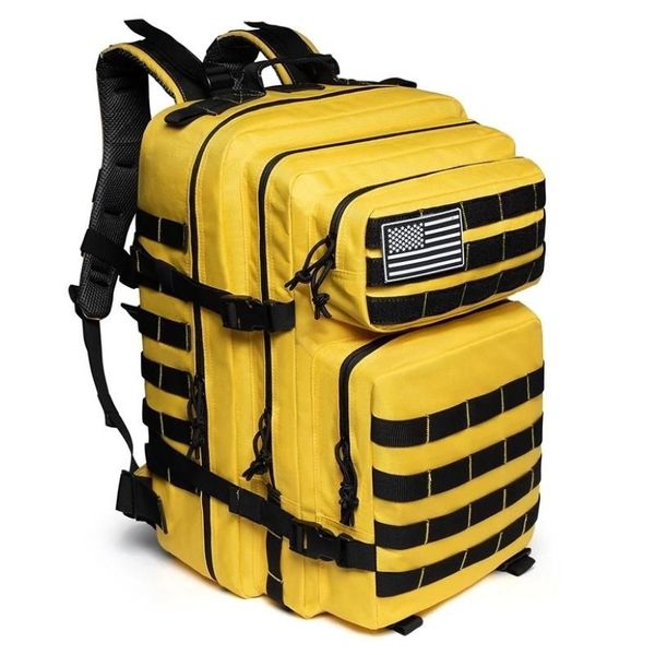 Рюкзак 50 л, 1000D, нейлоновый, водонепроницаемый, военный, тактический, для треккинга, рыбалки, сумка для активного отдыха, тренажерного зала, фитнеса, кемпинга, пешего туризма, 3D Rucksack294f