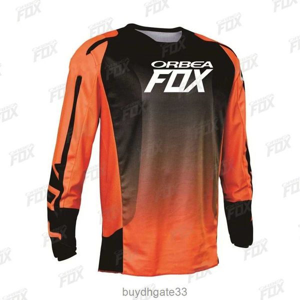 61XU Camisetas masculinas Orbea Fox Motocicleta Mountain Bike Downhill Jersey Mtb Offroad Dh Camisa Motocross Hiserwa Roupas de ciclismo