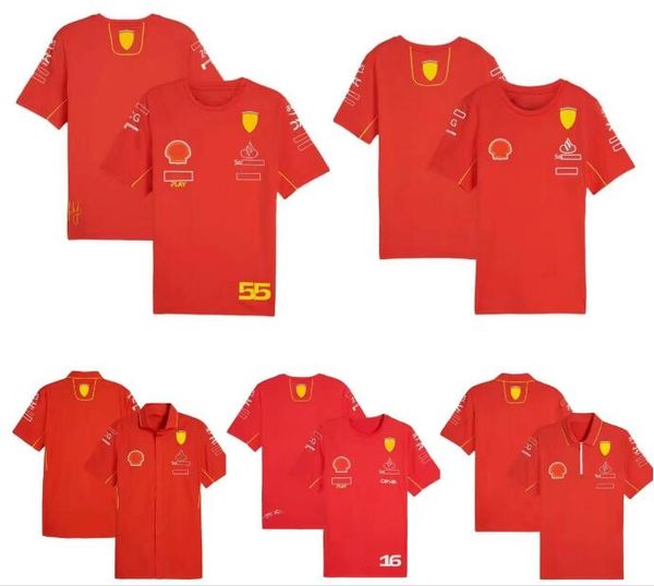 2024 Новая гоночная футболка F1, летняя командная рубашка поло, по индивидуальному заказу