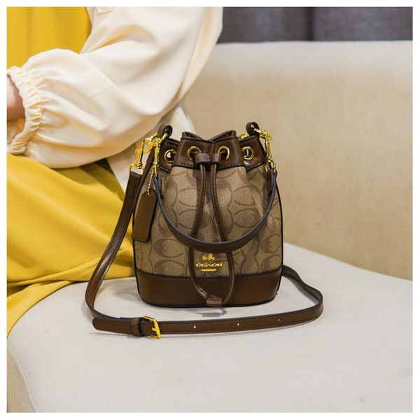 Design balde saco designer crossbody sacos para mulheres marca de luxo bolsas ombro feminino couro pequenas totes bolsa sac