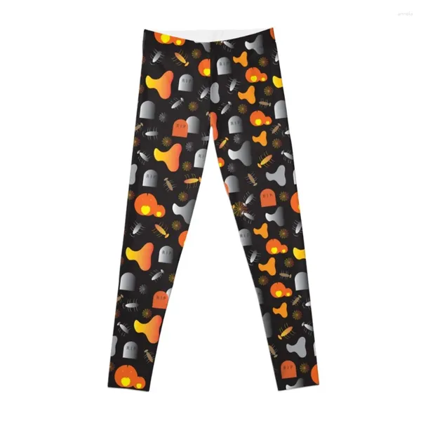 Pantaloni attivi Halloween In The Hood - Leggings neri Collant push up per donna