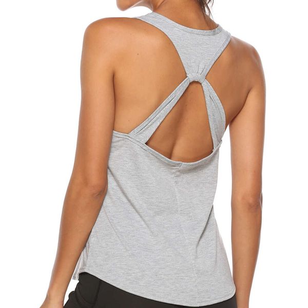 „Damen-Yoga-Crop-Top-T-Shirt – schnell trocknendes ärmelloses Tank-Top für Fitness, atmungsaktives Sport-Trägershirt – bequeme Trainingsbekleidung“