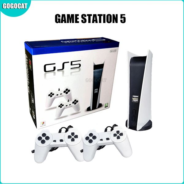 Console GS5 Game Station Lettore di gioco portatile cablato USB a 8 bit 200 giochi classici Controller retrò Uscita AV Console di gioco TV Dropship