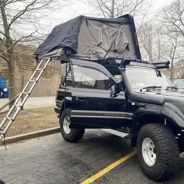 Zelte und Unterstände, Wohnmobil-Anhänger, Dachzelt, Hartschalen-Dach, Auto-Camping