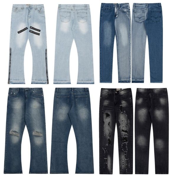 jeans neri pantaloni firmati da uomo baggy mens donne impilati galery dept jean pantaloni neri di alta qualità design dritto retro streetwear pantaloni della tuta casual pantaloni da jogging pantaloni