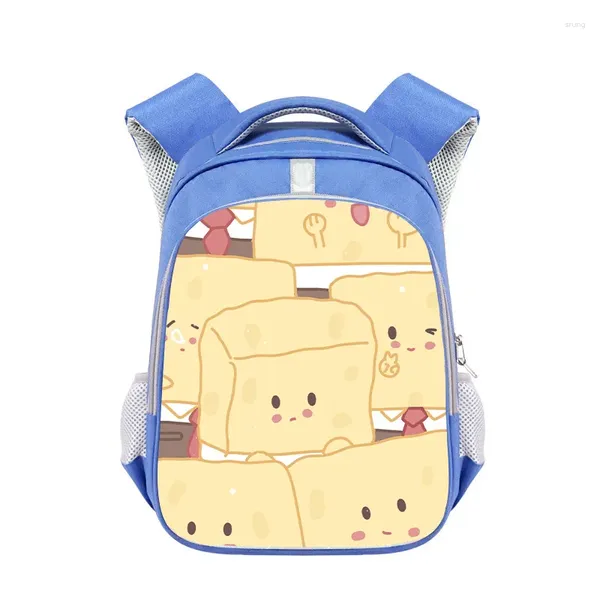 Mochila infantil de desenho animado esponja bebê grande capacidade