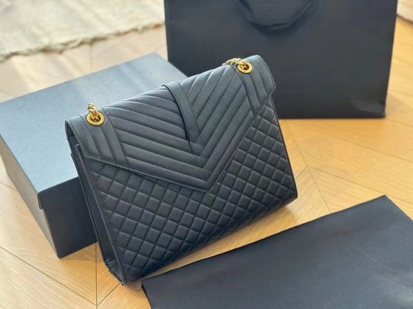 Designerbags Luxo Crossbody Aysls Satchel Designer Bag Womens Wallet Black Envelope Package Bags Gold Chain Bag Bolsa Classic Flap Designer Bolsa de Ombro