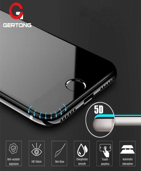 5D Gebogene Kante Full Cover Screen Protector Für iPhone 6 7 6S Plus 11 Pro Max Gehärtetes Glas Für iPhone 8 Plus X XR XS Max Glass2363144