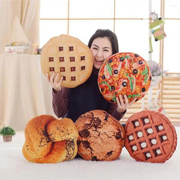 Kissen 3D Simulation Cookie Pizza Brot Essen Weiches Nickerchen Kinder Lustige Spielzeuge Für Kinder Mädchen Geburtstag Geschenke