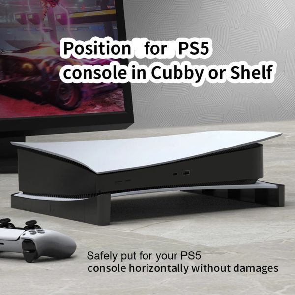 Stands 1set Game Discs Storage Display Stand para PS5 PlayStation 5 DE/UHD Versão Dock Mount Horizontal Holder Game Console Acessórios