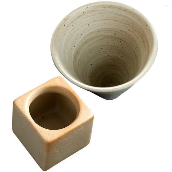 Set di stoviglie Tazza da caffè in ceramica Contenitore per acqua riutilizzabile per latte Tazza per succo Grande ceramica in stile giapponese