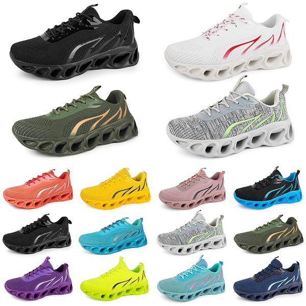 Scarpe Uomo Moda Corsa Donna Trainer Triple Nero Bianco Rosso Giallo Verde Blu Pesca Verde acqua Viola Rosa Fucsia Sneakers sportive traspiranti Seventy Five GAI 73405