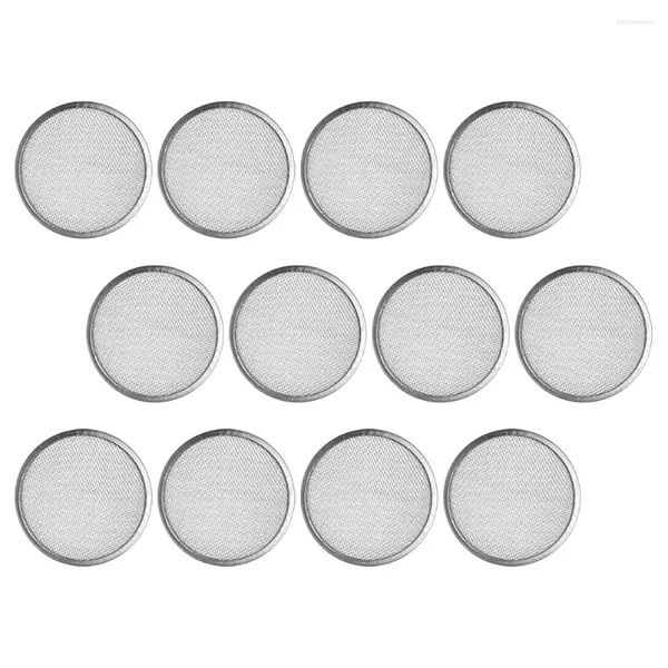 Geschirr 12 Stück Edelstahl Sprossenabdeckung Sprossen Frisches Sprossenglas Sieb Filter Mesh Seal Pulversieb Deckel für Mason Vielseitig