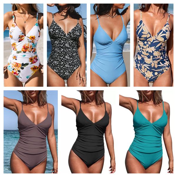 Damen-Badeanzug, einteiliger Badeanzug, Badebekleidung, Straps-Tank-Top-Badeanzug, sexy Badeanzug, Pool-Party, Sonnenbaden, Designer-Bademode, einige mit Brustpolstern, Surfen 0