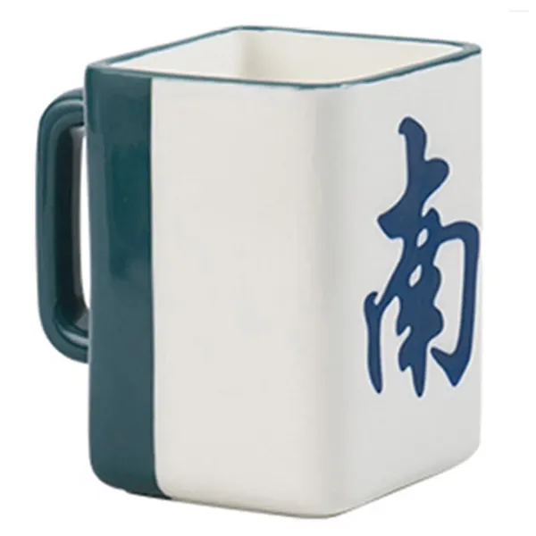 Tazze Tazza Mahjong Tazze da caffè in ceramica Tazze da caffè in porcellana Bevande Tè in porcellana per bevande