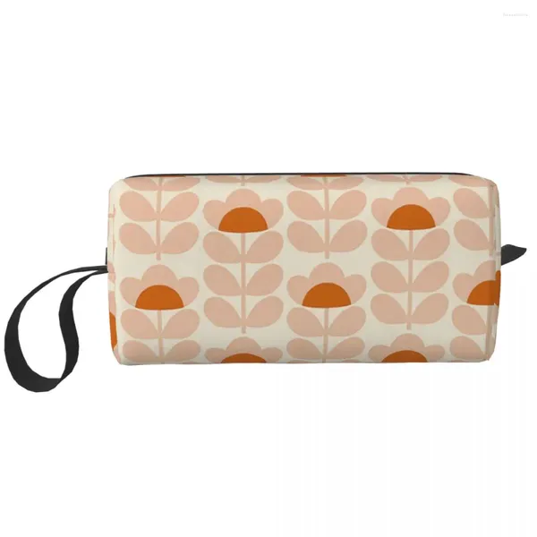 Kosmetiktaschen Orla Kiely Make-up-Tasche, buntes Blatt, Reise-Kulturbeutel, Aufbewahrung für Damen