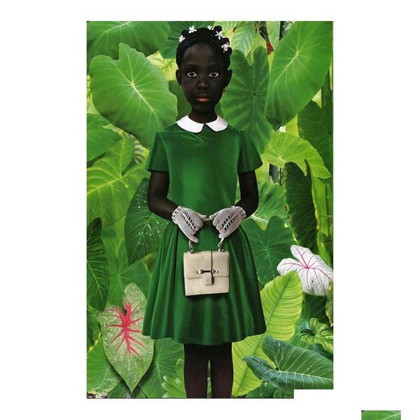 Pinturas Ruud Van Empel em pé em pintura verde cartaz impressão decoração de casa emoldurada ou sem moldura material de papel 1543649 gota entrega dh7tz