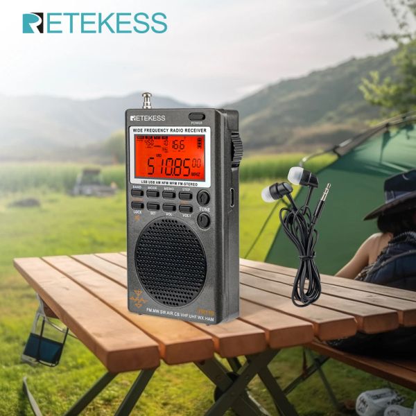 Radio Recekess TR110 RADIO FM Ricevitore portatile SSB ShortWave Radios AM FM All Waves Full Band CB Air Band Ham Radio SW MW LSB VHF UHF