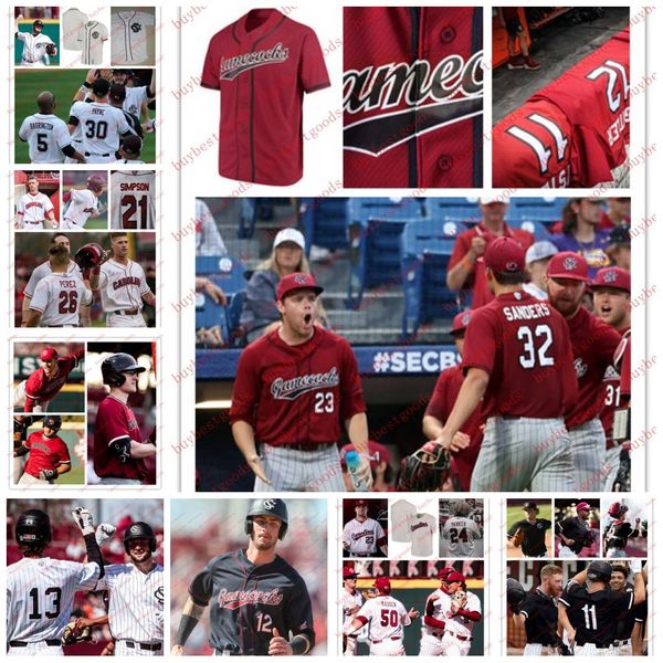 Jackie Bradley Jr. Justin Smoak Christian Walker South Carolina Baseball-Trikot Carlos Cortes Chris Cullen Adam Hill Sam Dyson South Carolina Gamecocks-Trikots