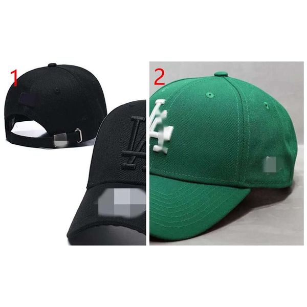 2024 neueste Herren-Cap-Hut-Designer-Volltonfarbe-Buchstabe S La Baseball-Hüte Trucker für Männer Frauen Round Active Letter Adjustable Peaked Baseball Cap