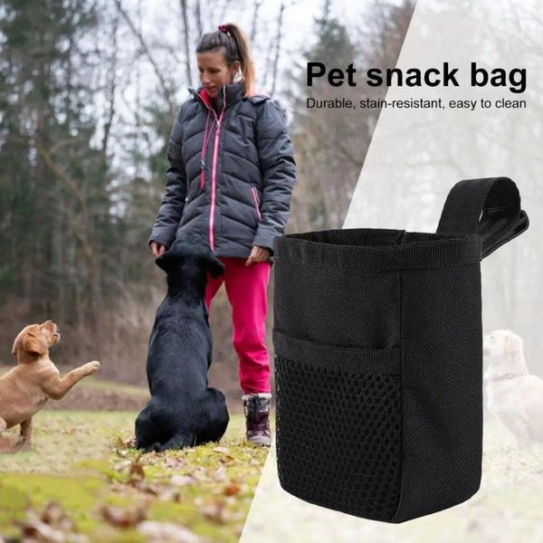 Bolsa para transporte de cães, bolsa para animais de estimação, fácil de limpar, lanche portátil com bolso de malha, tecido oxford durável para atividades ao ar livre