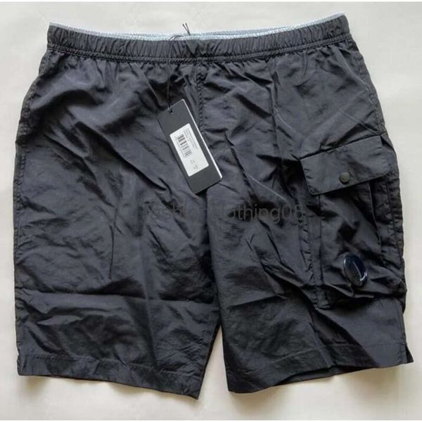 2024SS 6 Farben One Lens Brillentasche Hose Shorts lässig gefärbt Strand kurze Hose Sweatshorts Badeshorts Outdoor Jogging-Trainingsanzug Größe M-XXL schwarz