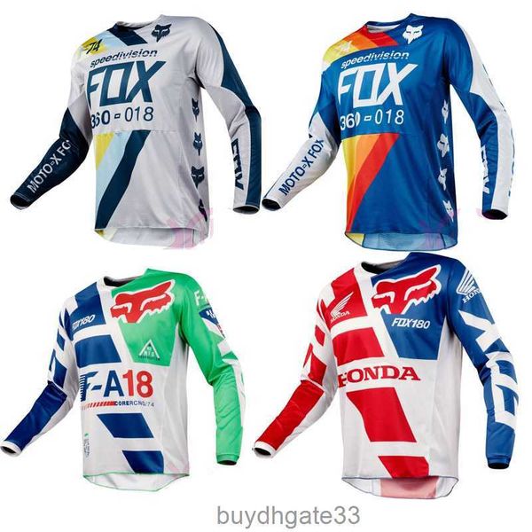 TE0A мужские футболки Fox Downhill Suit Head Riding Mountain Bike Racing Мотоциклетная футболка с длинным рукавом Мужской топ