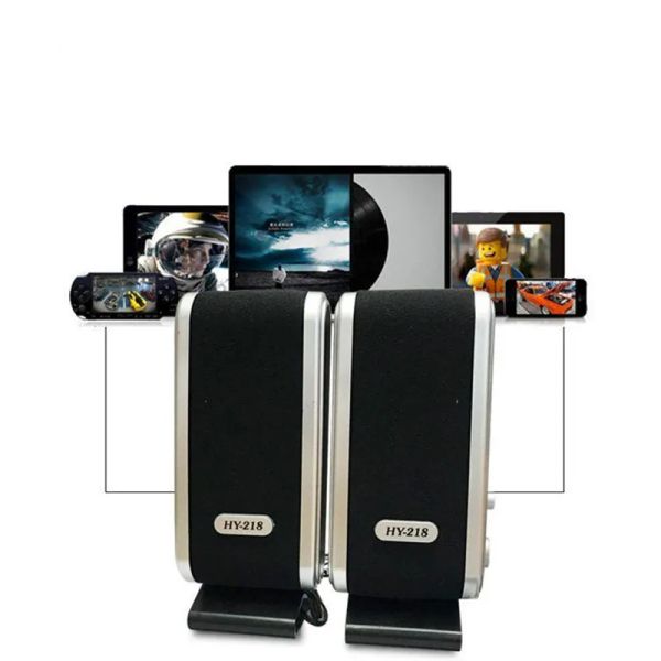 Alto-falantes portátil 3.5mm usb 2.0 fonte de alimentação adequada para alto-falante de computador desktop notebook alto-falante de áudio