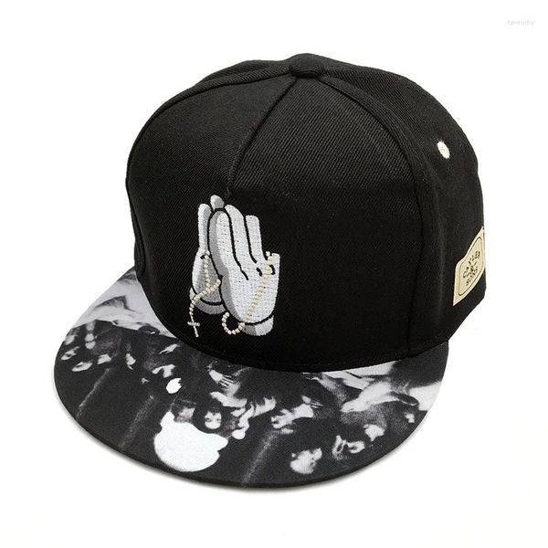 Ballkappen 2024 Pause Brotkappe Beten Sie Jesus Christus Schwarz Snapback Hut Frühling Männer Frauen Erwachsene Outdoor Casual Sun Baseball