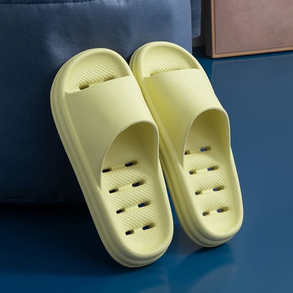 Löcher Wohnungen Hausschuhe für Herren Damen Gummi Sandalen Sommer Strand Bad Pool Schuhe gelb 2024