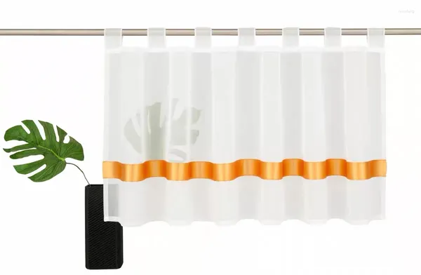 Tenda Tende Romane 1 Pz/lotto Tulle Porta Finestra Trasparente Per Cucina Soggiorno Pannello di screening Voile Con Plastica