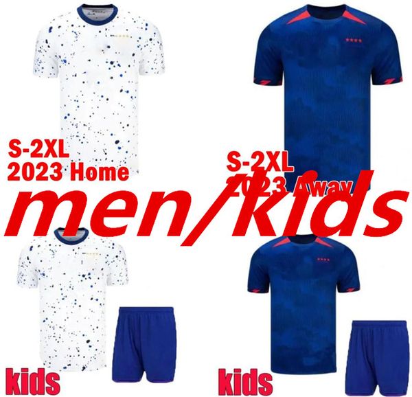 2023 Coppa del Mondo Stati Uniti PuLIsIC Maglie da calcio McKeNNIE REYNA McKENNIE WEAH SWaNSON USAs MORGAN RAPINOE Maglia da calcio uomo donna / bambino kit 999