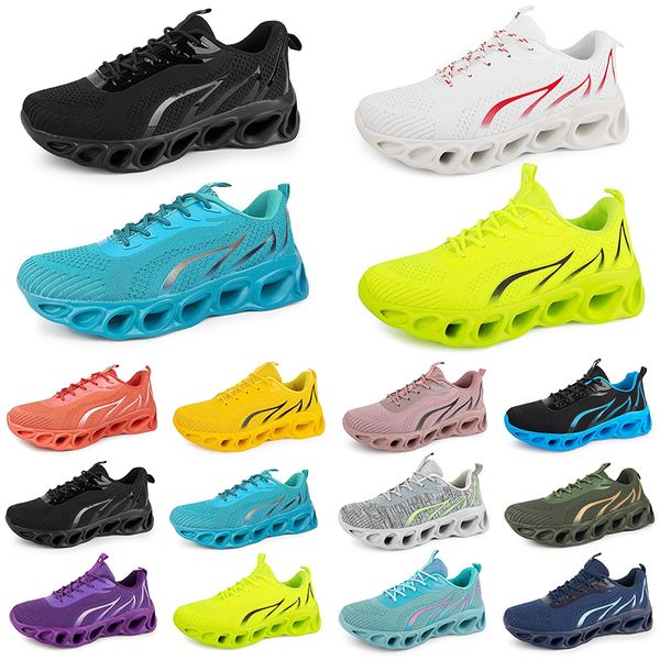 Gai Men Women Running Shoes Running Moda Trainer Triple Black Branco Vermelho Amarelo Verde Pêssego Teal Teal Rosa Fuchsia Esportes Respiráveis Esportes Noventa Cinco Gai