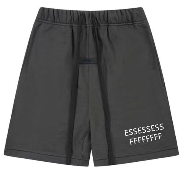 Short maschili unisex da maschi unisex che corre marrone nero grigio 100% cotone lettera di qualità grafica traspirante lettera di basket sport casual shorts pantalone