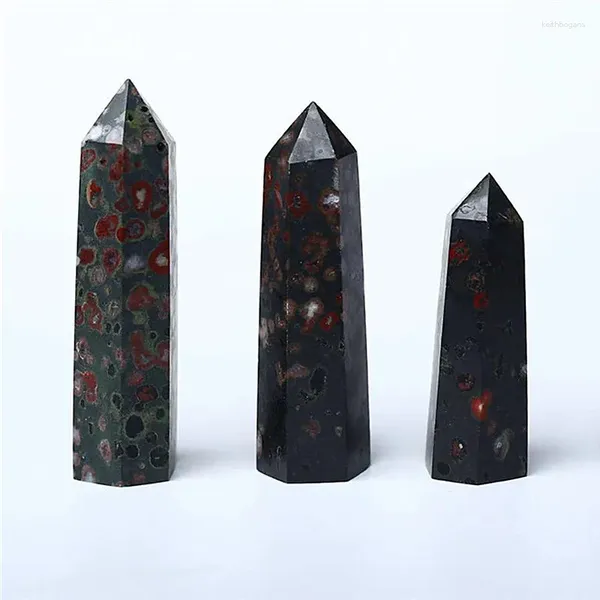 Estatuetas decorativas pedras de cura natural torres de quartzo flor de ameixa jasper ponto de varinha de cristal para feng shui