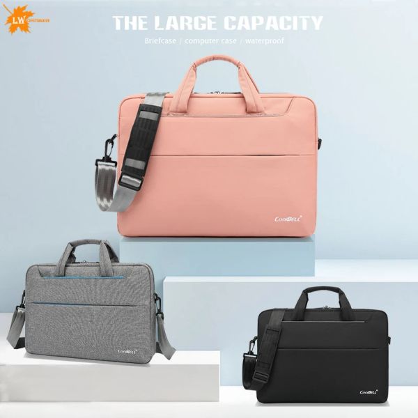 Zaino Borsa per laptop Borsa per valigetta da ufficio in nylon impermeabile per uomo e donna Borsa a tracolla per laptop Borsa per notebook Custodia con logo Stampa