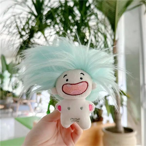 Interessanti 12 peluche zodiacali con capelli disordinati che esplodono giocattoli di cotone senza denti bambola numero 10 cm portachiavi regalo di compleanno per bambini 240223