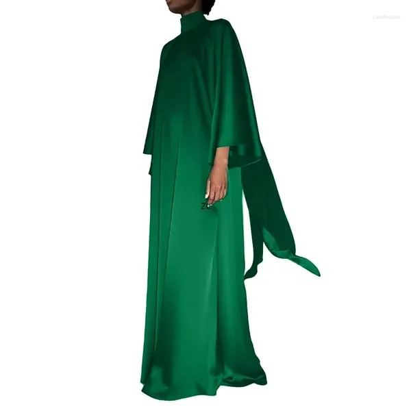 Ethnische Kleidung 2024 Plus Size Afrikanische Kleider für Frauen Elegante Langarm Rollkragen Party Abend Maxi Kleid Dashiki Afrika