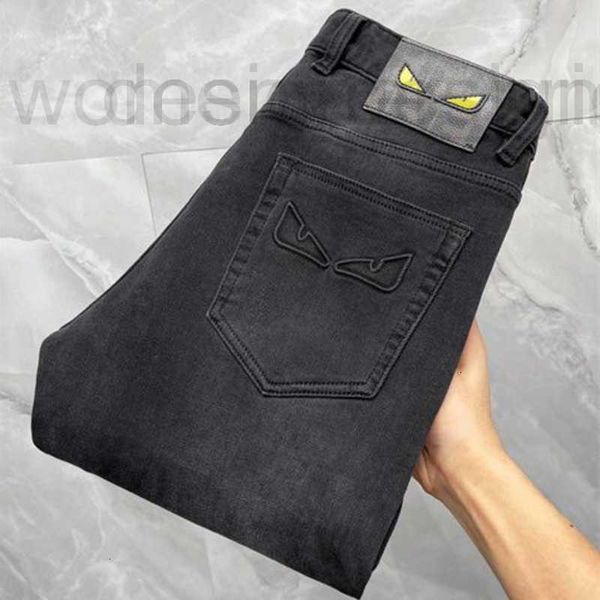 Designer masculino jeans mens calças grandes designer jeans pequeno monstro bordado calças homens mulheres casuais soltas calças de moletom retas 4xl 5xl 6xl 5l 36 38 40