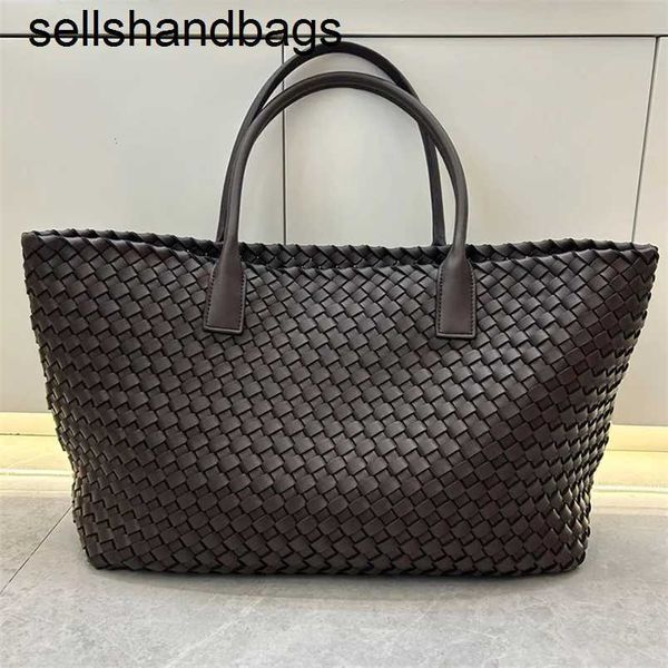 Tragetaschen Cabats BottegVenets Woven 7A Cloud Weave Shopping Große Handtaschen Geldbörse Reißverschluss Liner Echtes Leder Gemüsekorb Umhängetaschen Perforierte Taschewqw