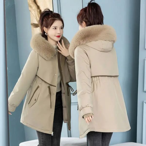 Jaquetas casacos para mulher 2023 comprimento médio outono jaquetas femininas inverno 2023 parka casacos mulher inverno 2022 venda coreano roupas de outono