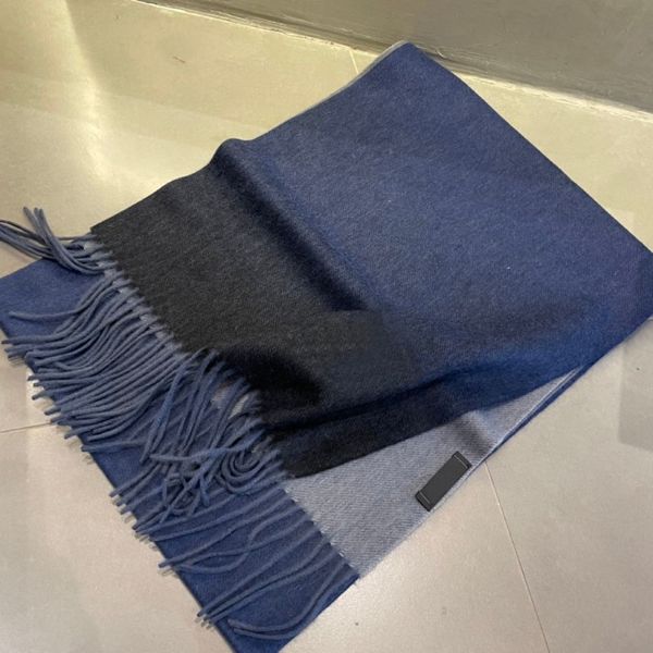 Azul preto cashmere xale cachecol inverno quente envoltório longo para mulher men2030