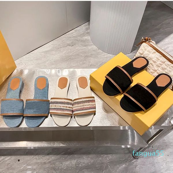 Top chinelos sandálias femininas sapatos de luxo chinelos venda quente ao ar livre sandálias preto branco azul amarelo tênis 36-41