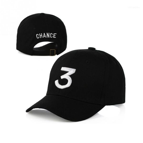 Bola bonés inteiro-chance 3 rapper boné de beisebol carta bordado snapback homens mulheres hip hop chapéu rua moda gótico gorro112746