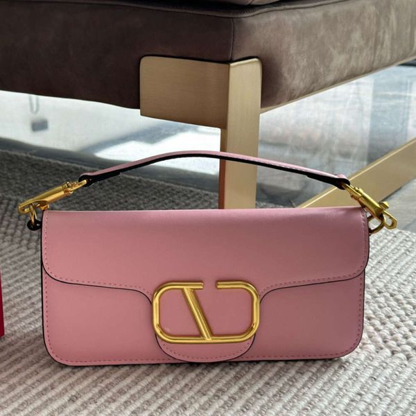 Новая модельер -дизайнерская сумочка буква классическая женская цепная сумка премиум -классная кожаная покупка повседневное одно плечо.