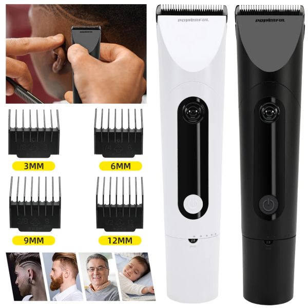 Trimmer Tagliacapelli professionale Tagliacapelli senza fili Trimmer Rasoio Barbiere Cutter Lama in lega di titanio Trimero per uomo Rasoio elettrico