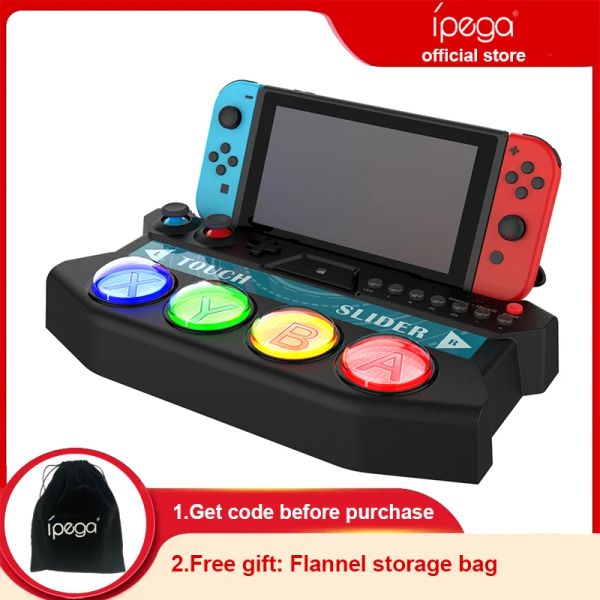 Gamepads Ipega PGSW056 Gamecontroller für Nintendo Switch/Lite mit Touch Bar LED-Licht für Game Hatsune Miku Project DIVA MEGA39s