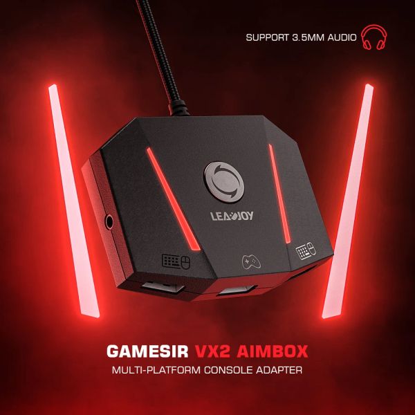 Gamepads Gamesir VX2 AIMBOX Klavye Fare Adaptörü Nintendo Switch Xbox One /PS5 PS4 /Xbox Serisi X Oyun Aksesuarları için Gamepad