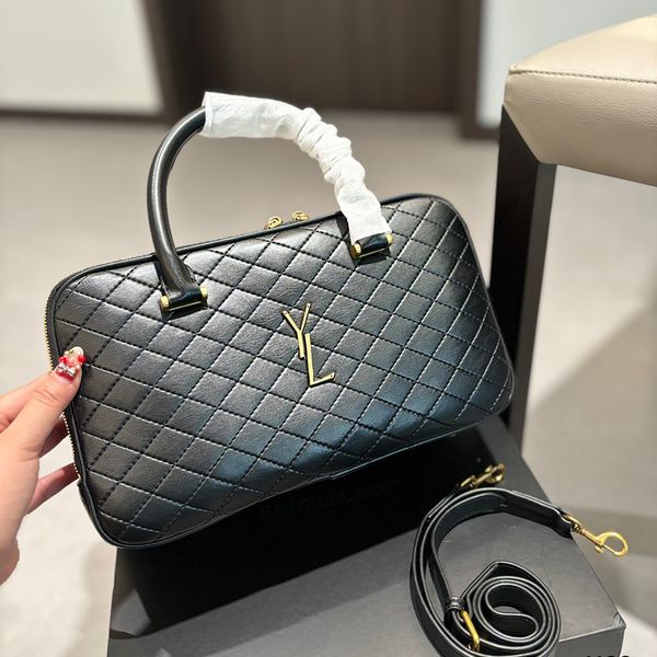 Kadın tasarımcı makyaj çantası lüks kozmetik çantalar vintage duffle çanta deri son seyahat çantası çapraz çanta tote makyaj çanta çanta bowling çanta moda çanta