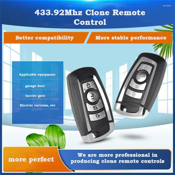 Fernbedienungen Tragbare Klonsteuerung Elektrische Kopiersteuerung Mini Wireless Senderschalter 4 Tasten Auto Schlüsselanhänger 433,92 MHz